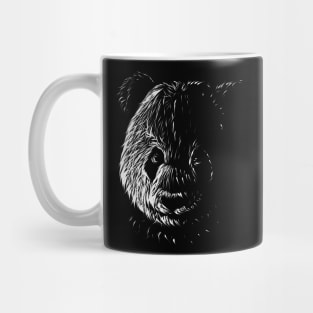 Stripe Design Head of a Panda Mug